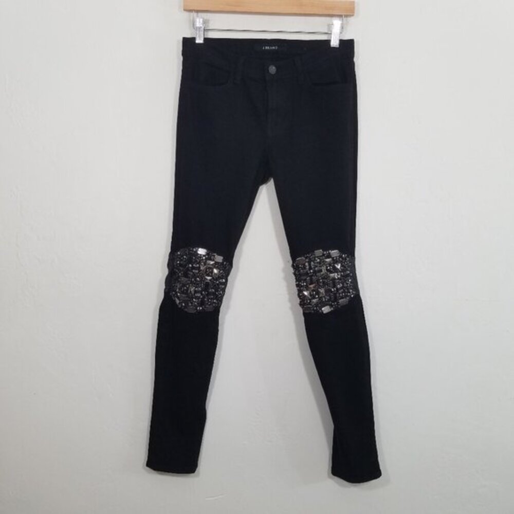 J Brand Dusk Skinny Jeans Black Size 27 - Picture 1 of 10